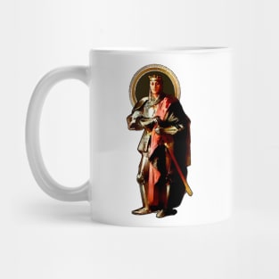 King knight with medieval war armor Mug